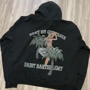 トップス Rhude Port De Gustavia Hoodie Port De Gustavia Hoodie in Vintage Black – SVRN